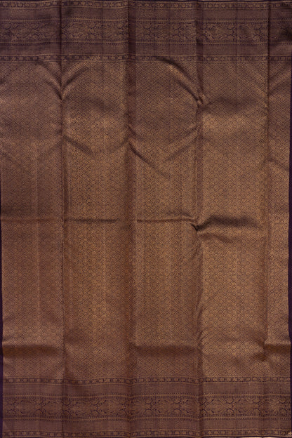 Kanchipuram Silk Brocade Purple Saree