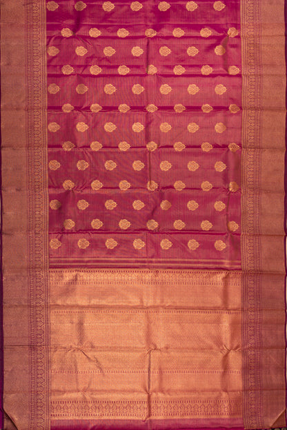 Kanchipuram Silk Tissue Butta Purple Saree
