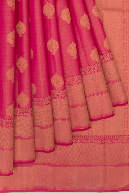 Kanchipuram Silk Butta Pink Saree