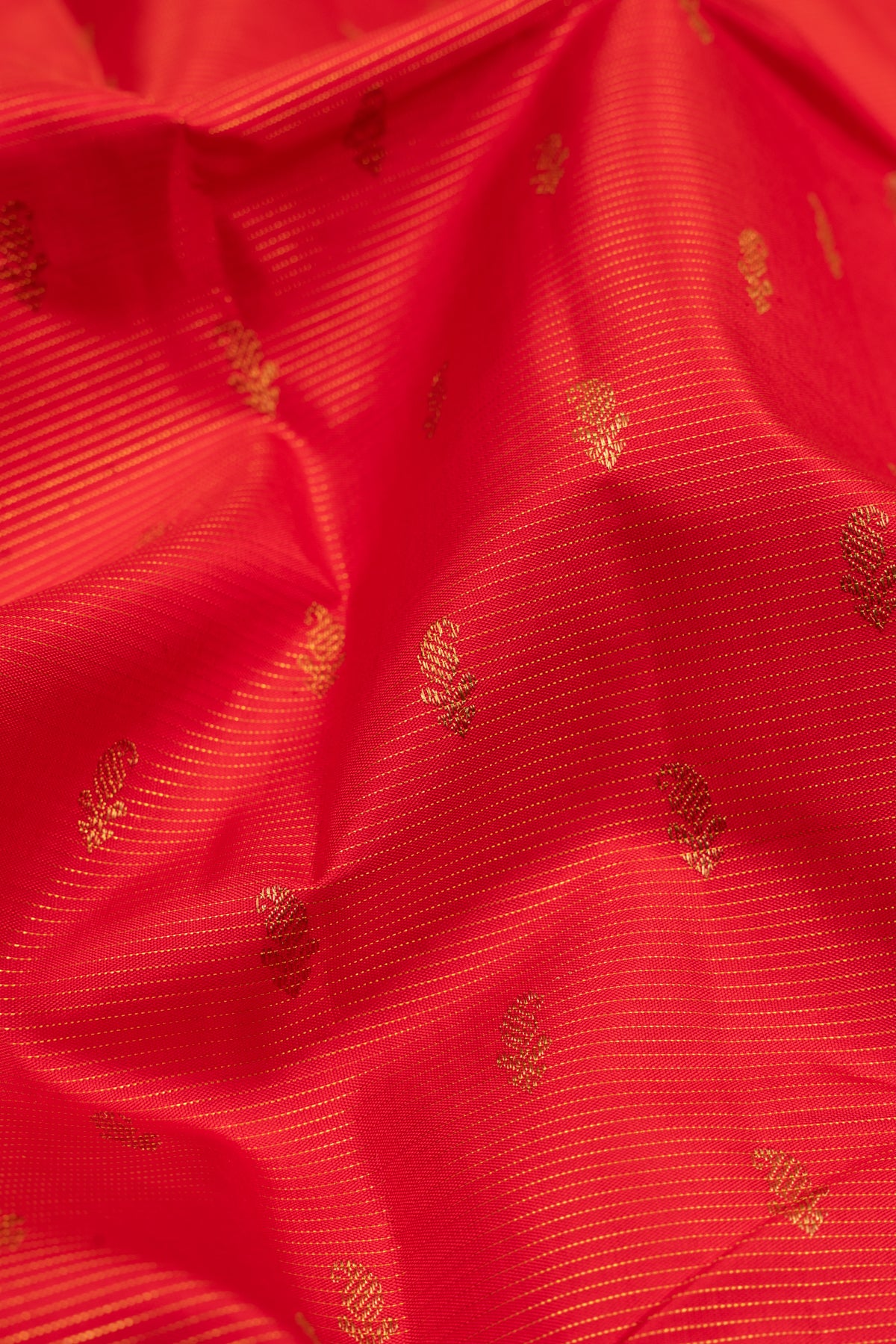 Kanchipuram Silk Butta Red Saree