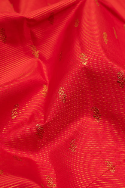 Kanchipuram Silk Butta Red Saree