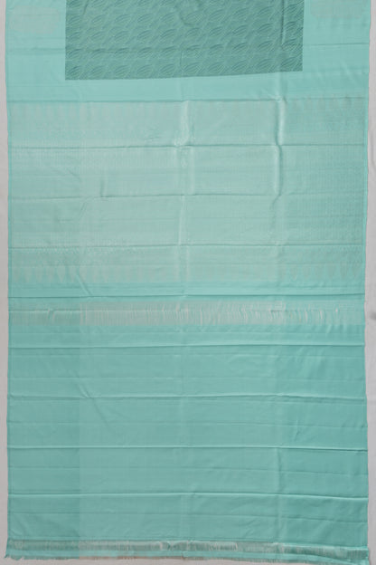 Kanchipuram Silk Geometrical Brocade Sage Green Saree With Gift Box And Rakhi