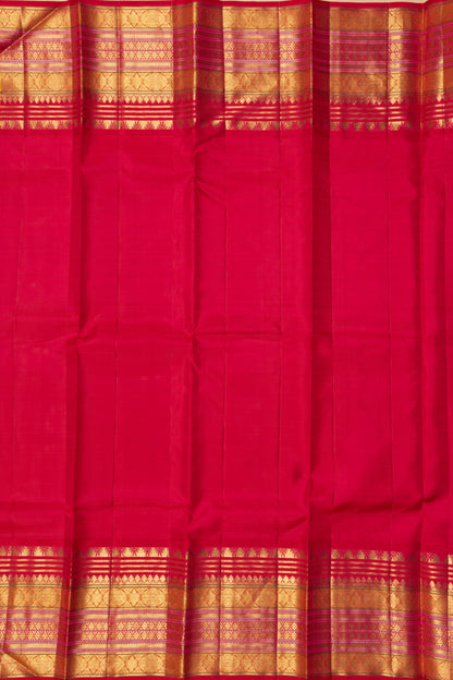 Kanchipuram Silk Oosi Lines And Butta Purple Saree