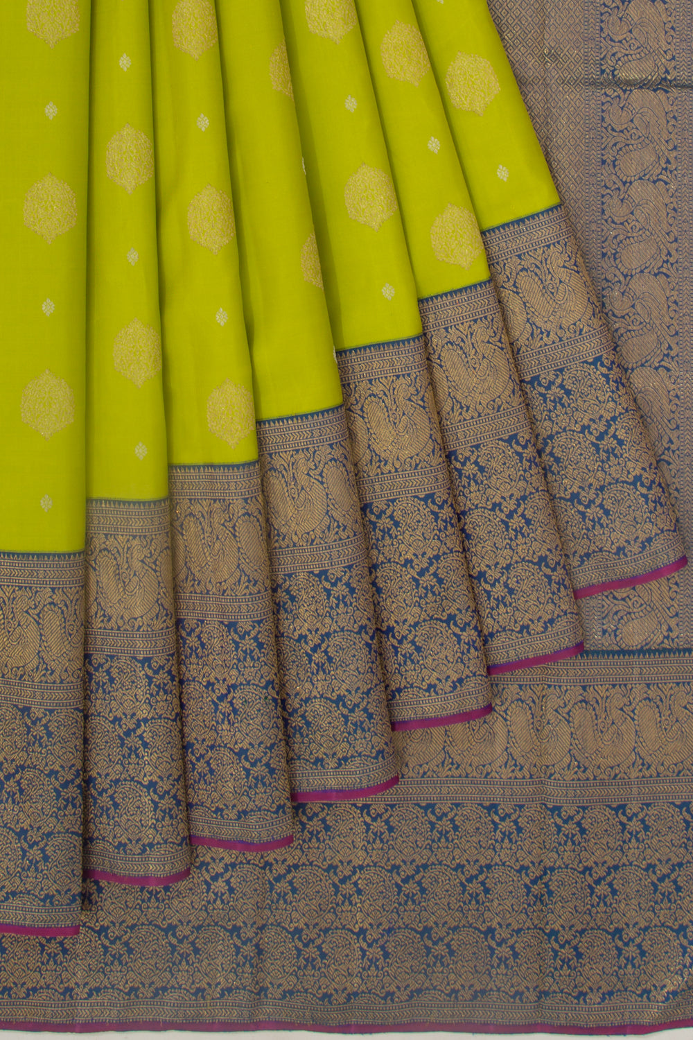 Kanchipuram Silk Butta Green Saree