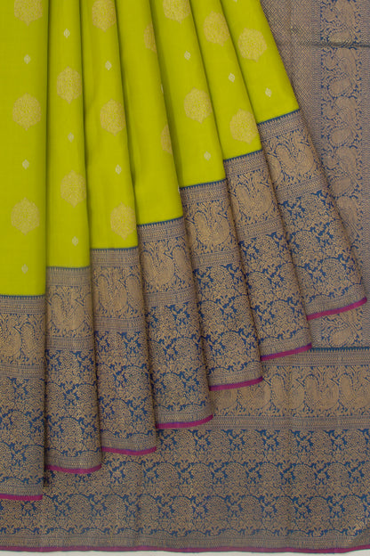 Kanchipuram Silk Butta Green Saree