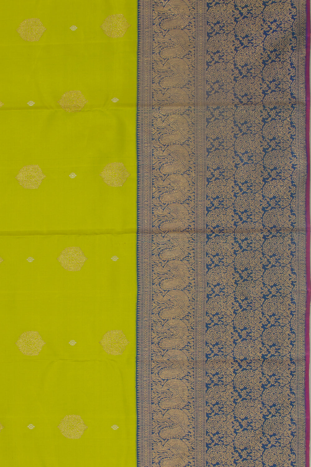 Kanchipuram Silk Butta Green Saree