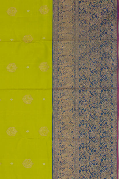 Kanchipuram Silk Butta Green Saree