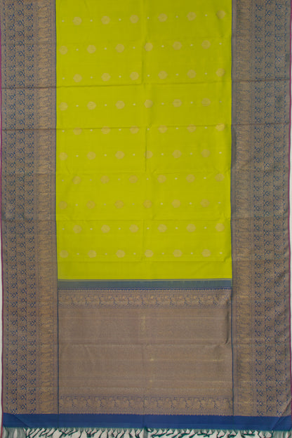 Kanchipuram Silk Butta Green Saree