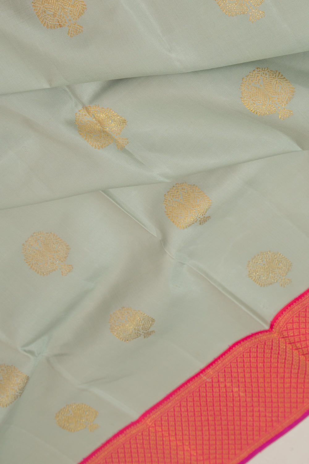 Kanchipuram Silk Butta Pista Green Saree