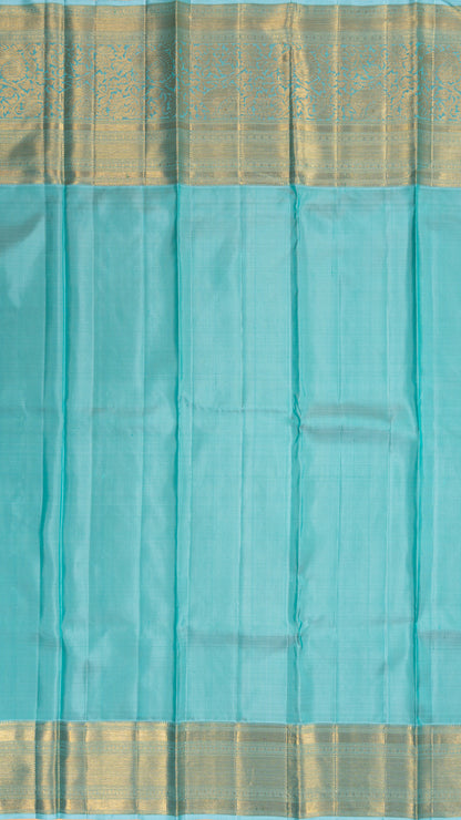 Kanchipuram Silk Brocade Royal Blue Saree