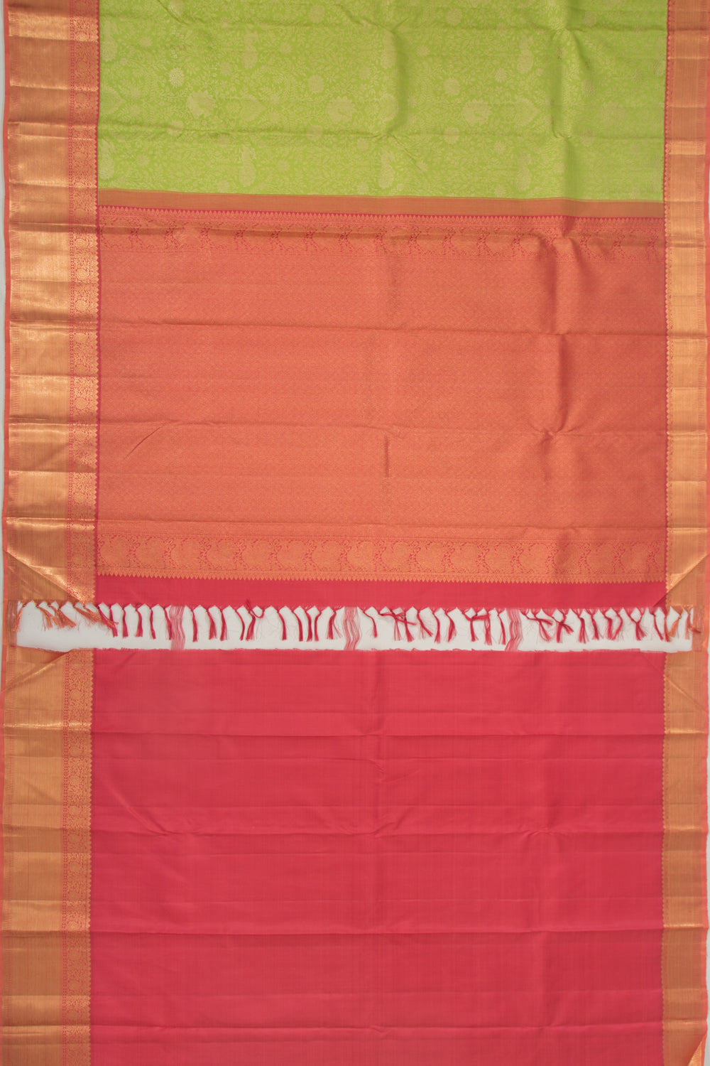 Kanchipuram Silk Brocade Green Saree