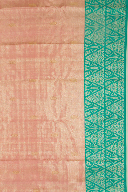 Kanchipuram Silk Tissue Butta Baby Pink Saree