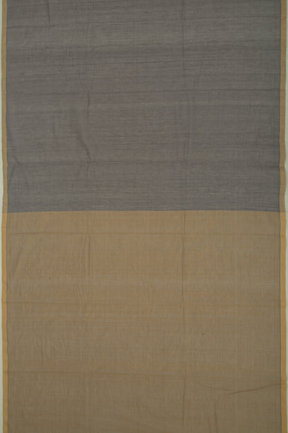 Ponduru Handspun Cotton Butta Grey Saree