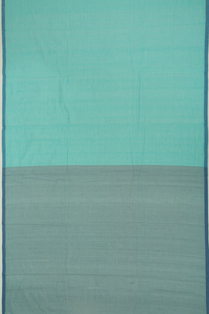 Ponduru Handspun Cotton Butta Sea Green Saree