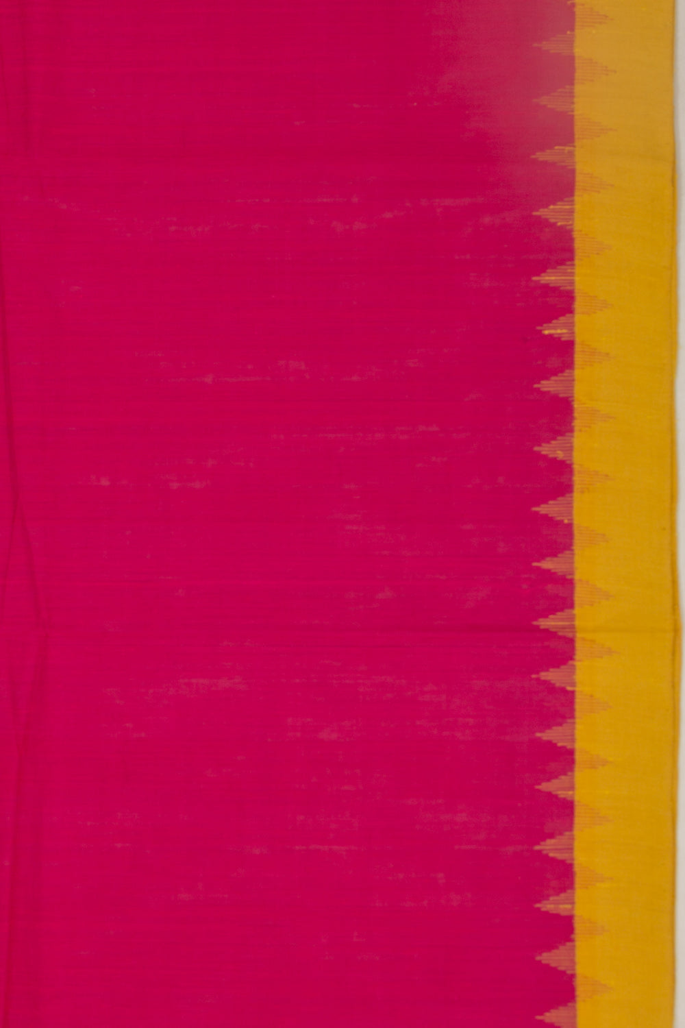 Ponduru Handspun Cotton Plain Pink Saree