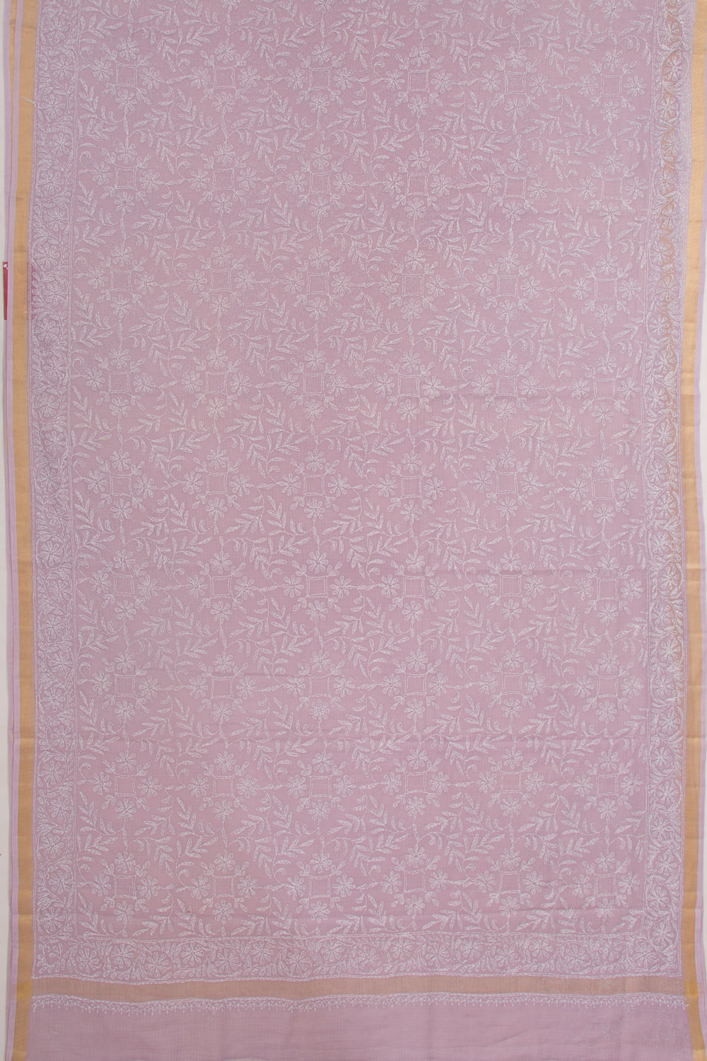 Kota Soft Silk Embroidery Lavender Saree