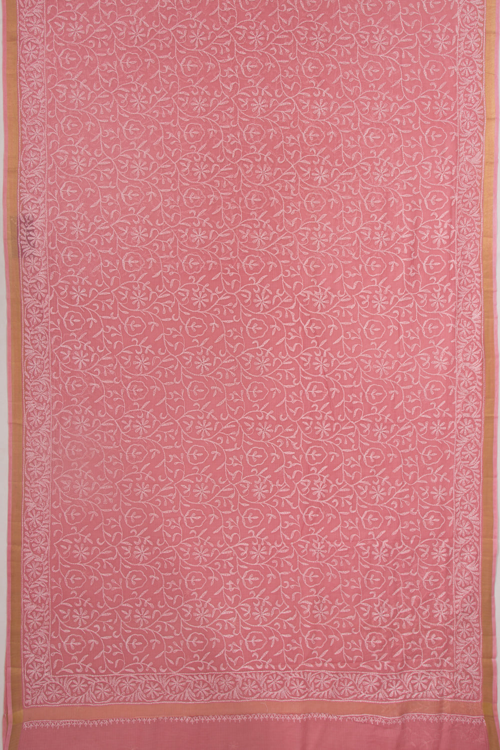 Kota Soft Silk Embroidery Pink Saree
