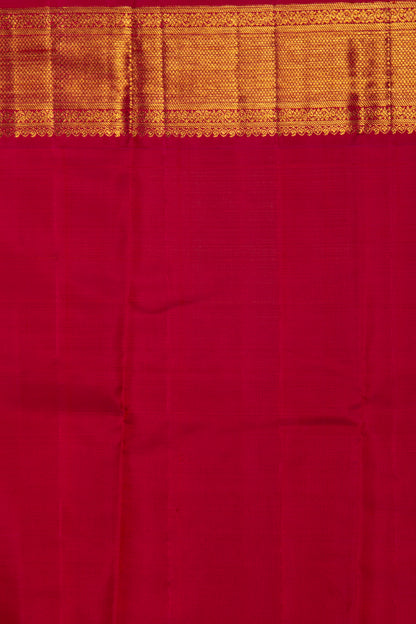 Kanchipuram Silk Butta Yellow Saree