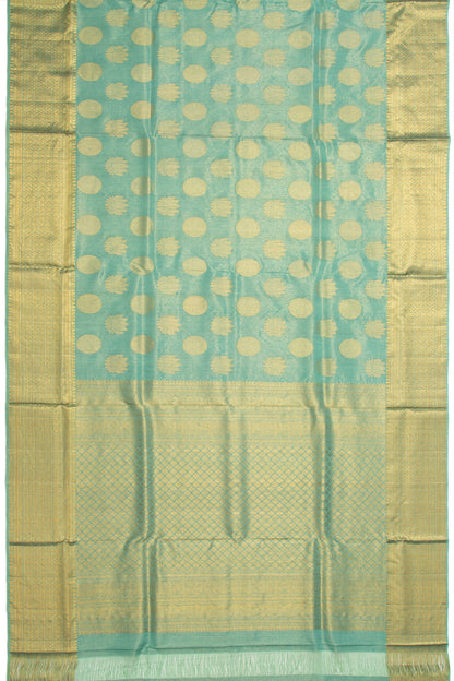 Kanchipuram Soft Silk Tissue Butta Blue Saree