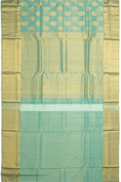 Kanchipuram Soft Silk Tissue Butta Blue Saree