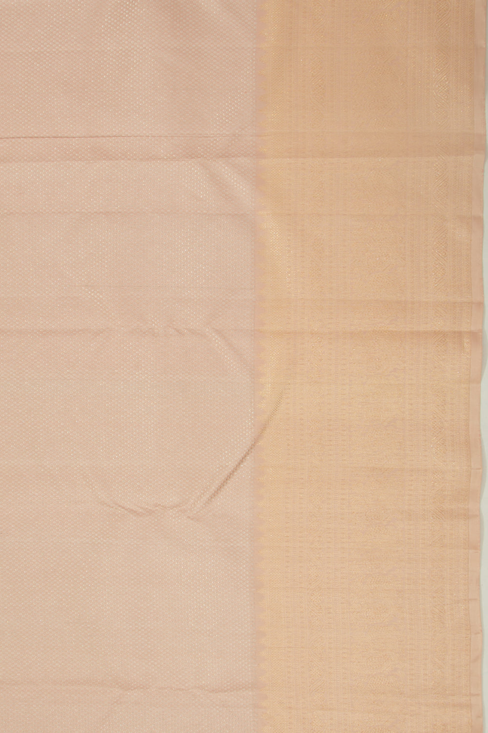 Kanchipuram Silk Brocade Peach Saree