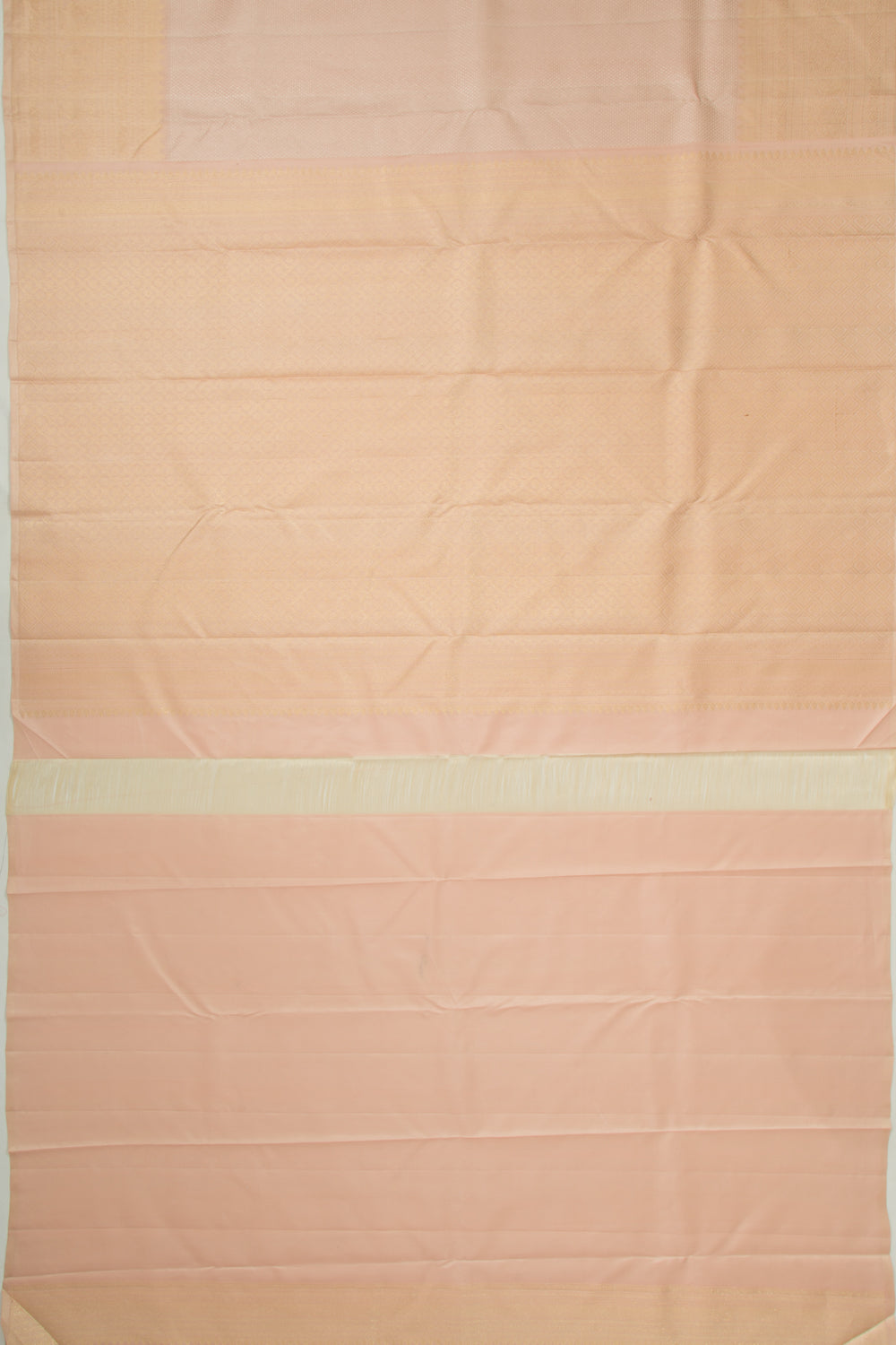 Kanchipuram Silk Brocade Peach Saree