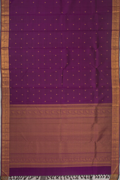 Kanchipuram Silk Butta Purple Saree