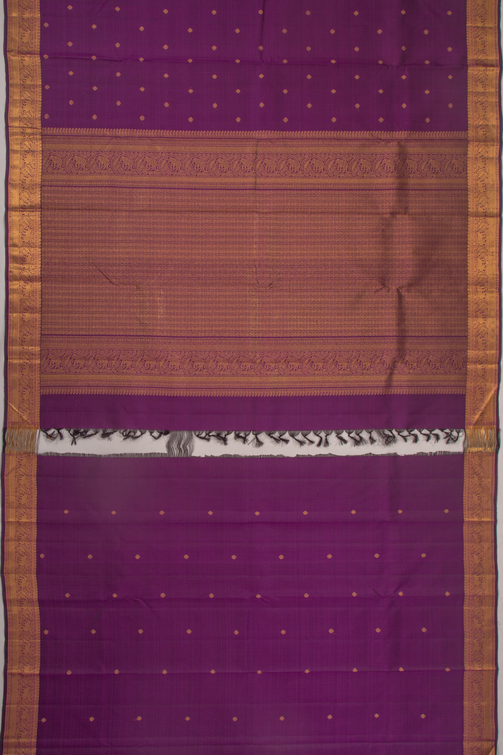 Kanchipuram Silk Butta Purple Saree