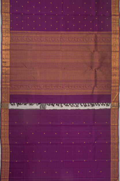 Kanchipuram Silk Butta Purple Saree