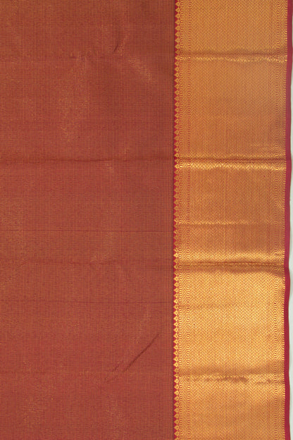 Kanchipuram Silk Brocade Maroon Saree