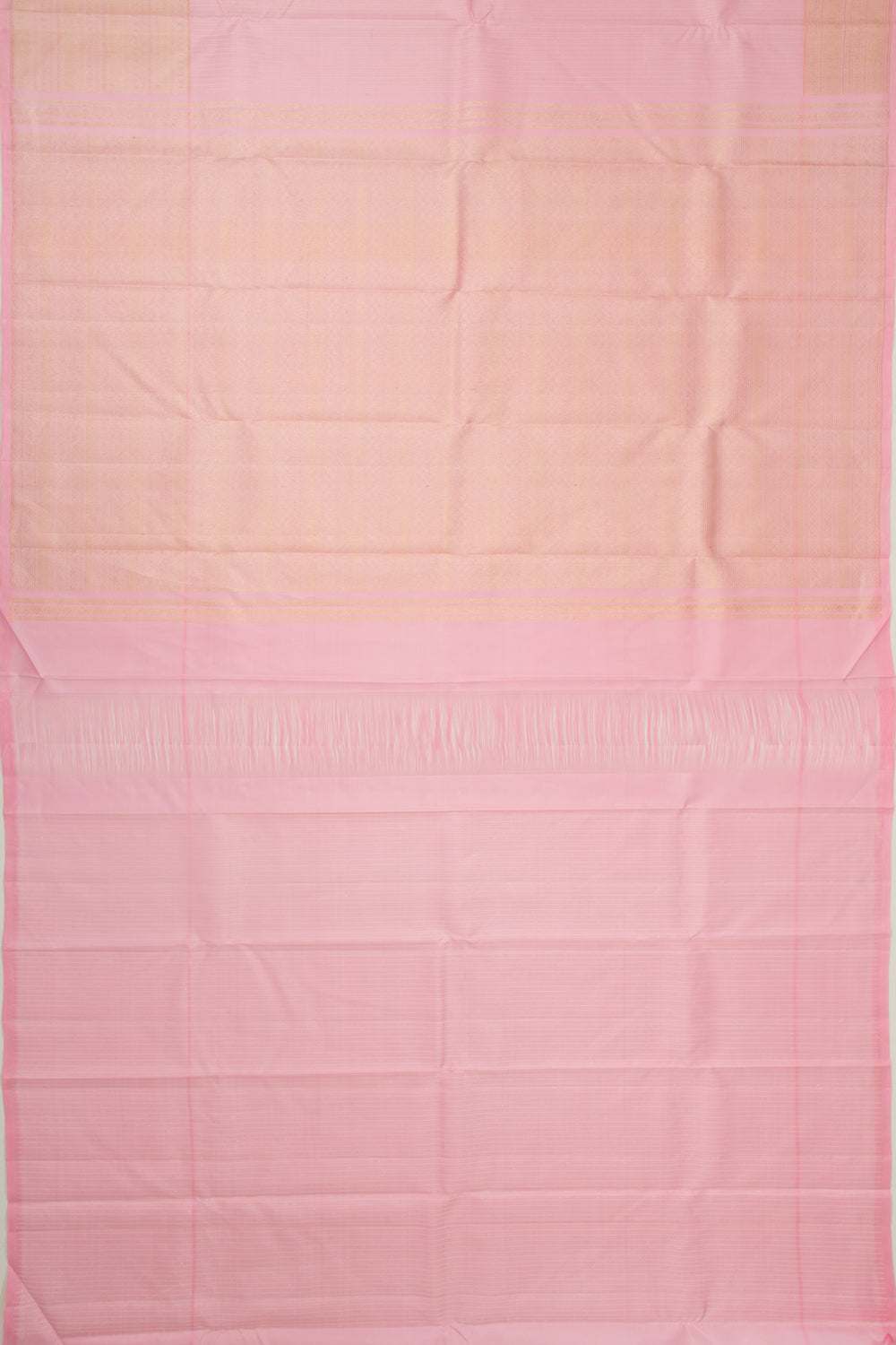 Kanchipuram Silk Brocade Baby Pink Saree