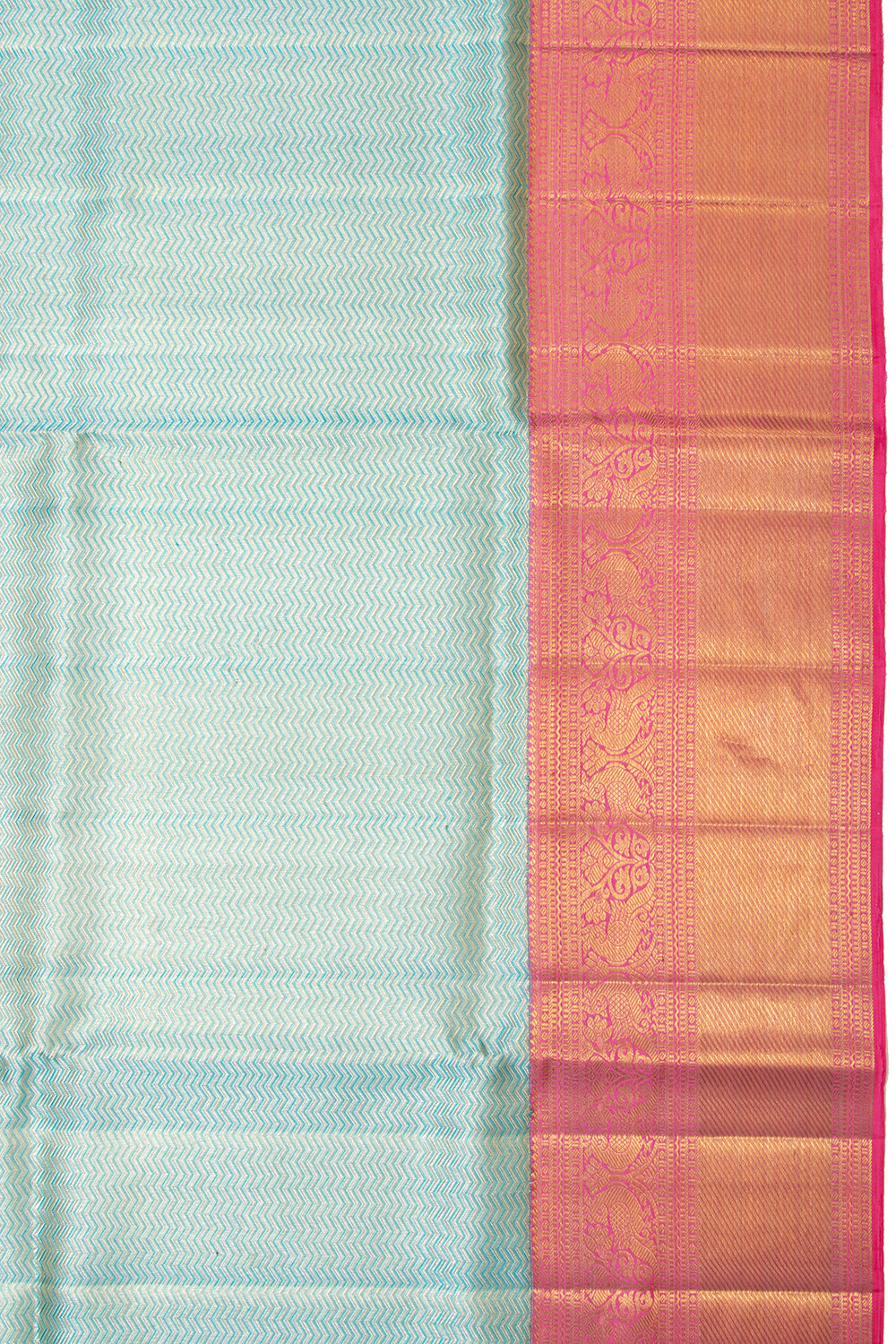 Kanchipuram Silk Tissue Brocade Green Saree