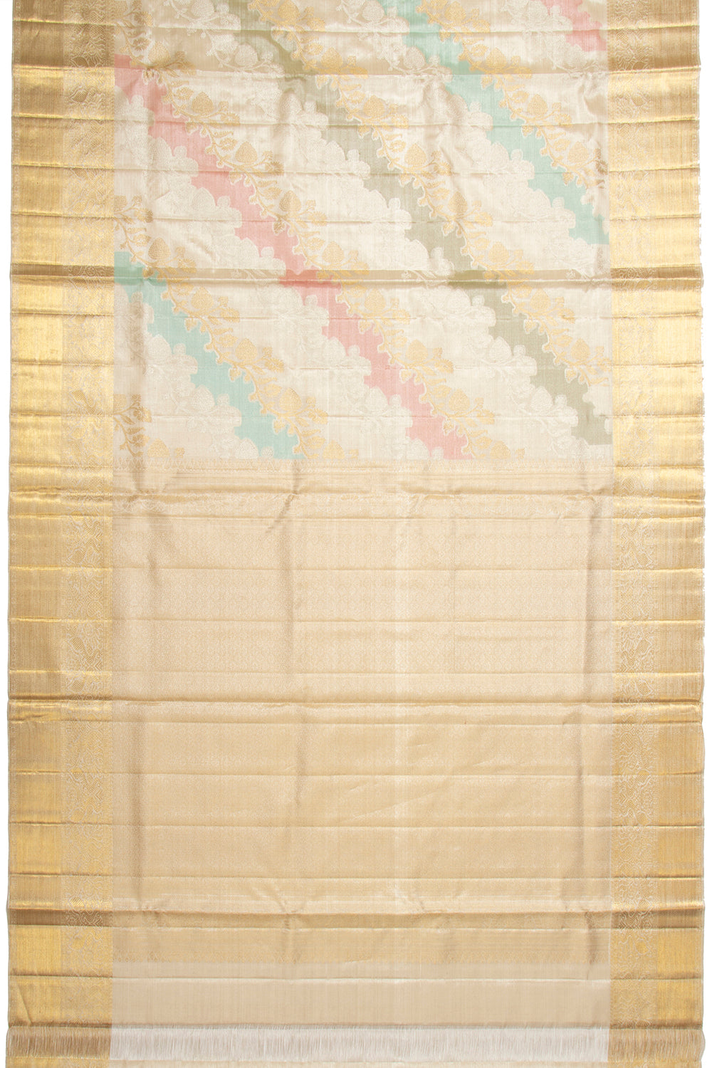 Kanchipuram Silk Leheriya Rangkat Saree