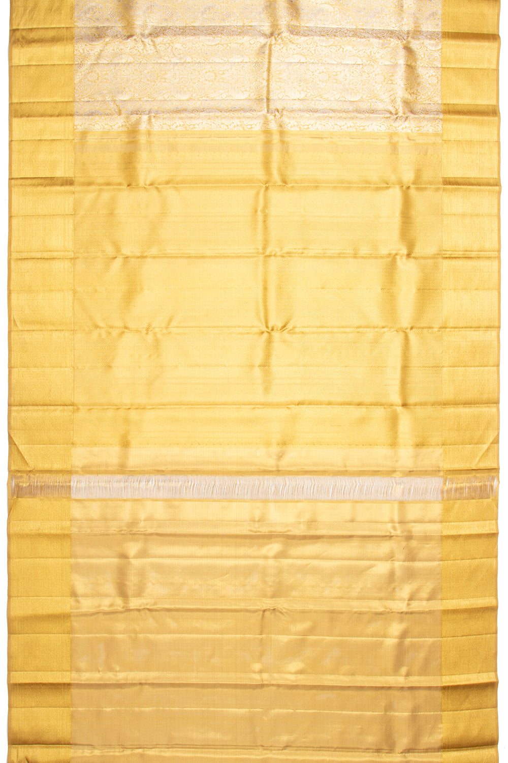 Kanchipuram Silk Tissue Brocade Gold Saree