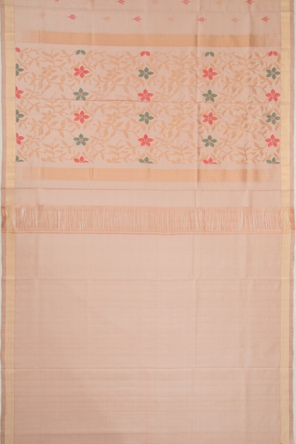 Uppada Silk Butta Cream Saree