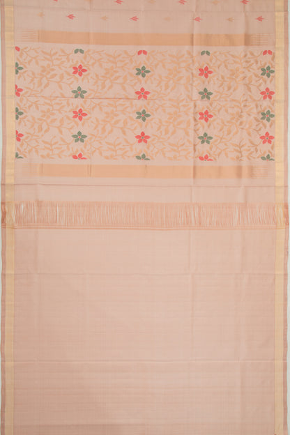 Uppada Silk Butta Cream Saree