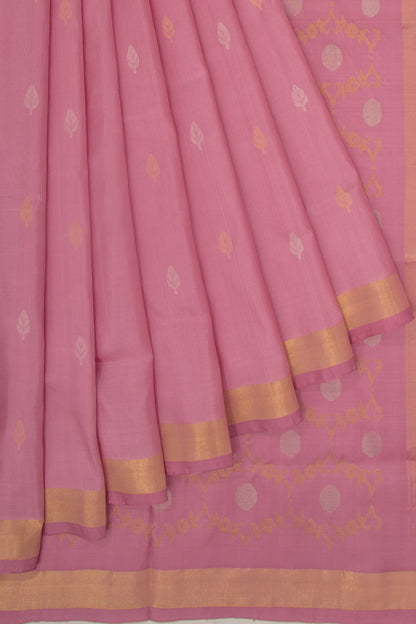 Uppada Silk Butta Baby Pink Saree