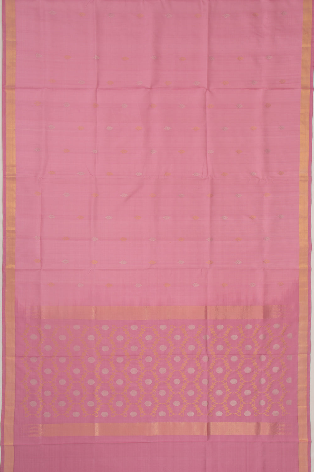 Uppada Silk Butta Baby Pink Saree