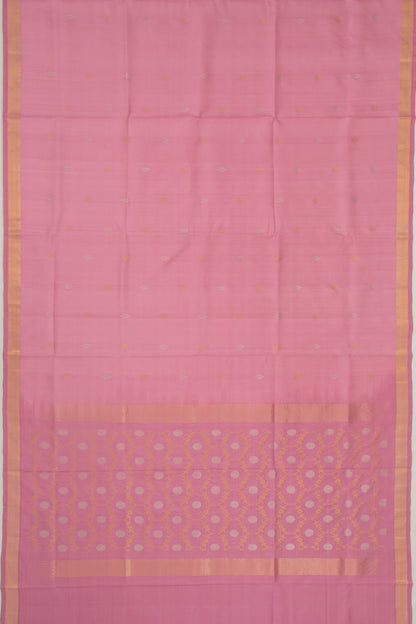 Uppada Silk Butta Baby Pink Saree