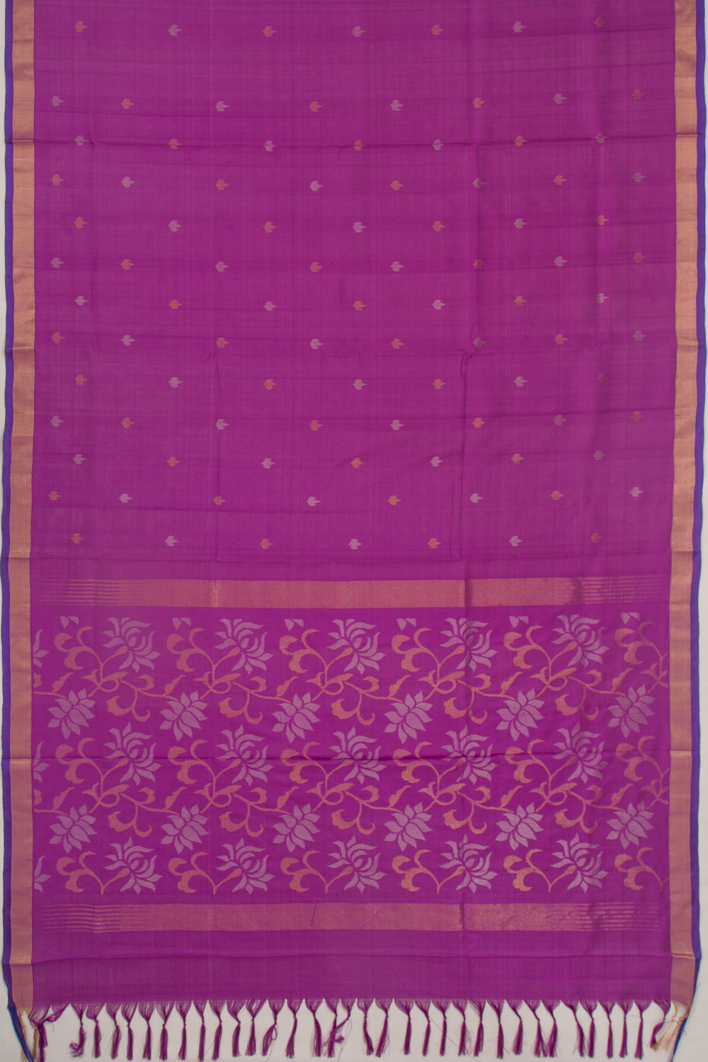 Uppada Silk Butta Purple Saree