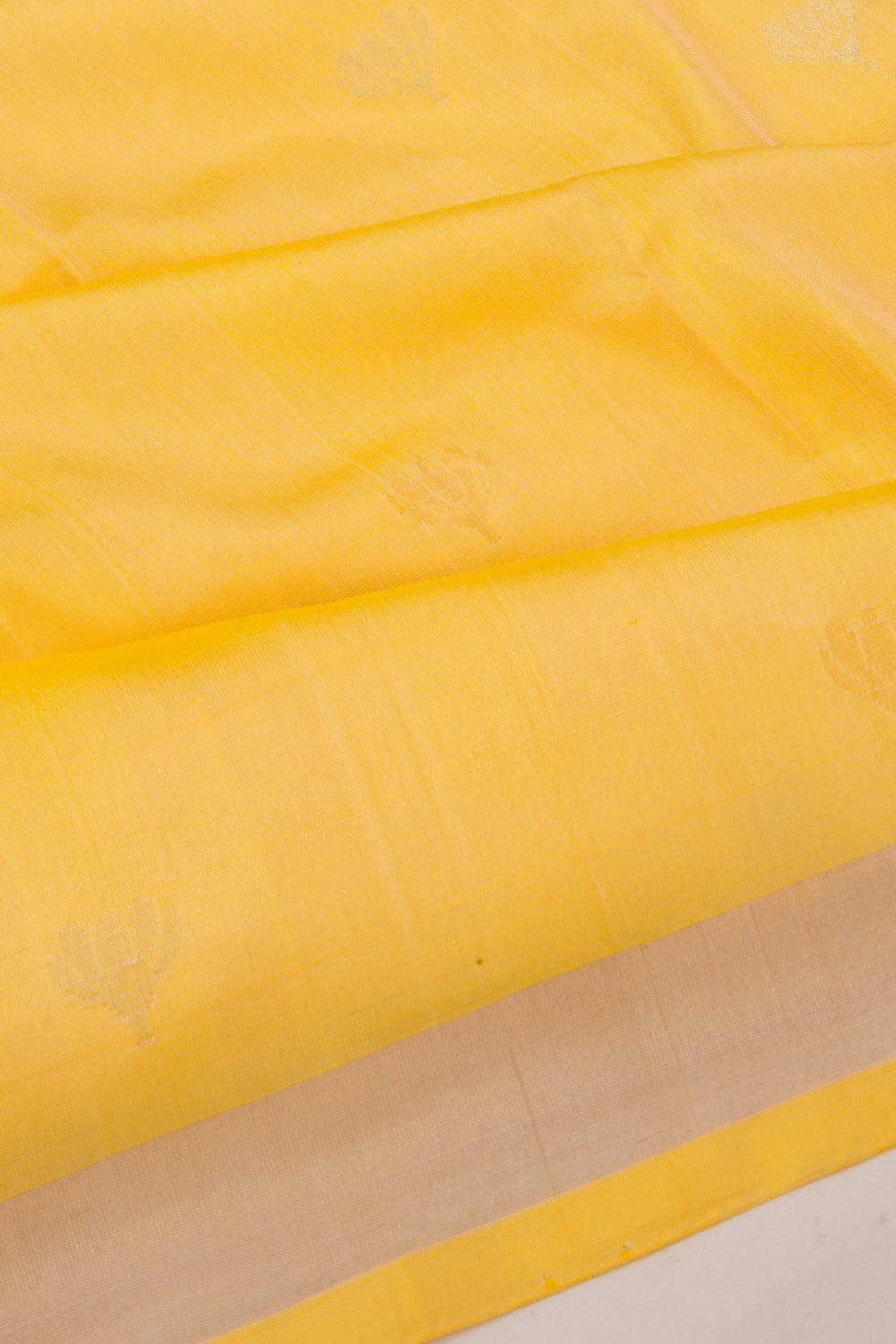 Uppada Silk Butta Lemon Yellow Saree