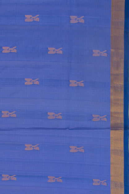 Uppada Silk Butta Blue Saree