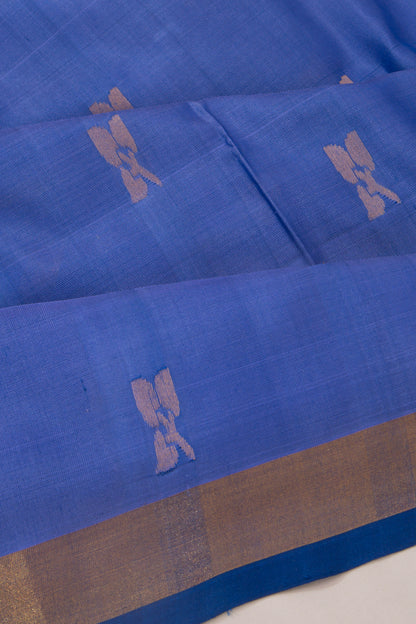 Uppada Silk Butta Blue Saree