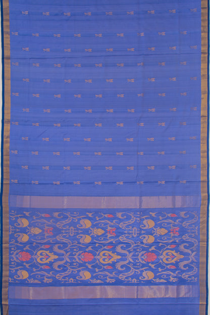 Uppada Silk Butta Blue Saree