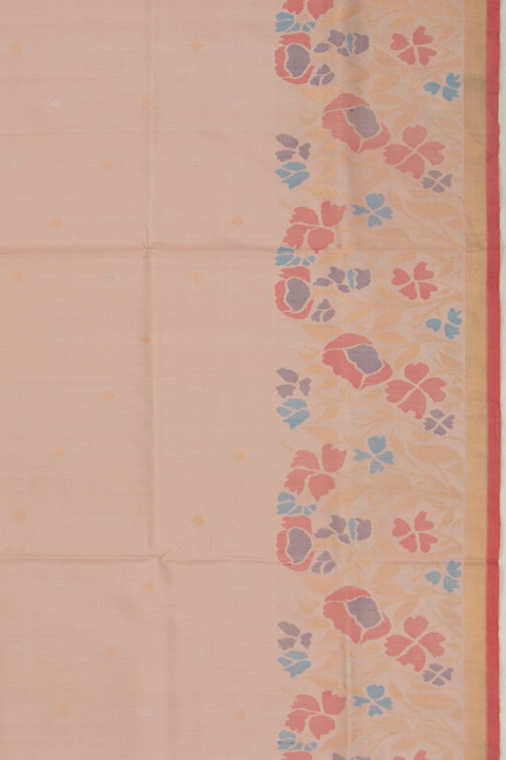 Uppada Silk Butta Peach Saree