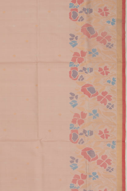 Uppada Silk Butta Peach Saree