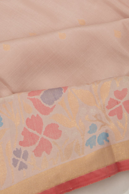 Uppada Silk Butta Peach Saree