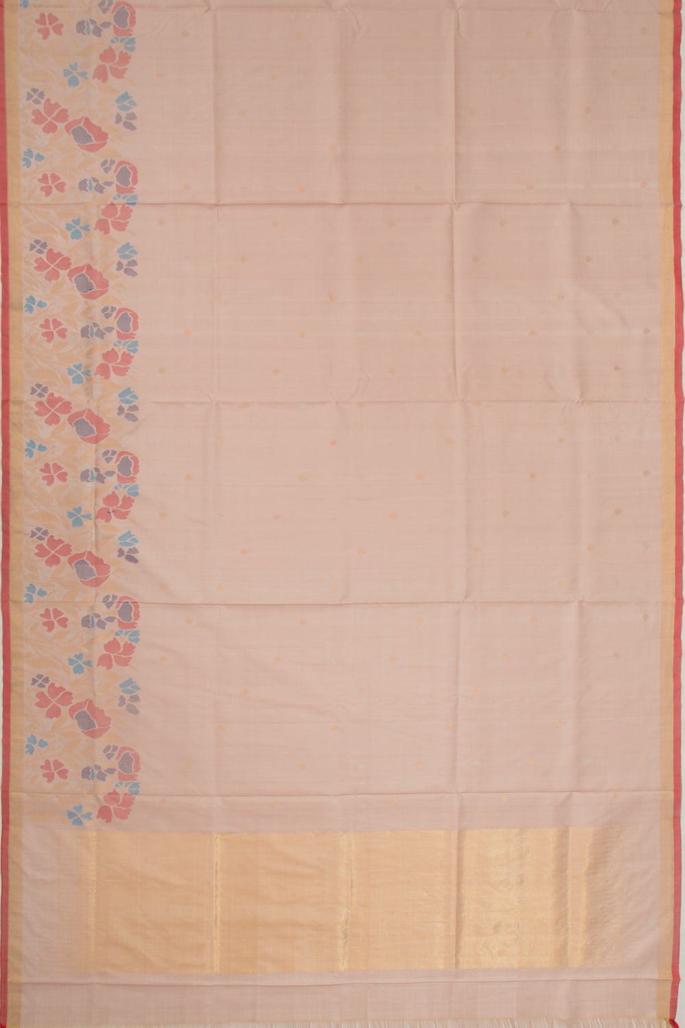 Uppada Silk Butta Peach Saree