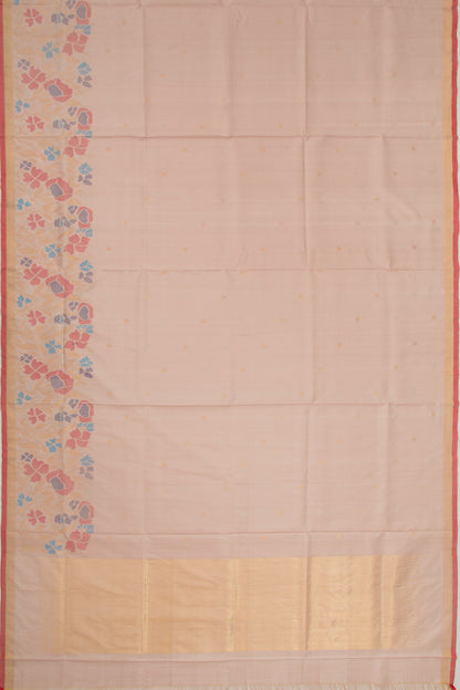 Uppada Silk Butta Peach Saree