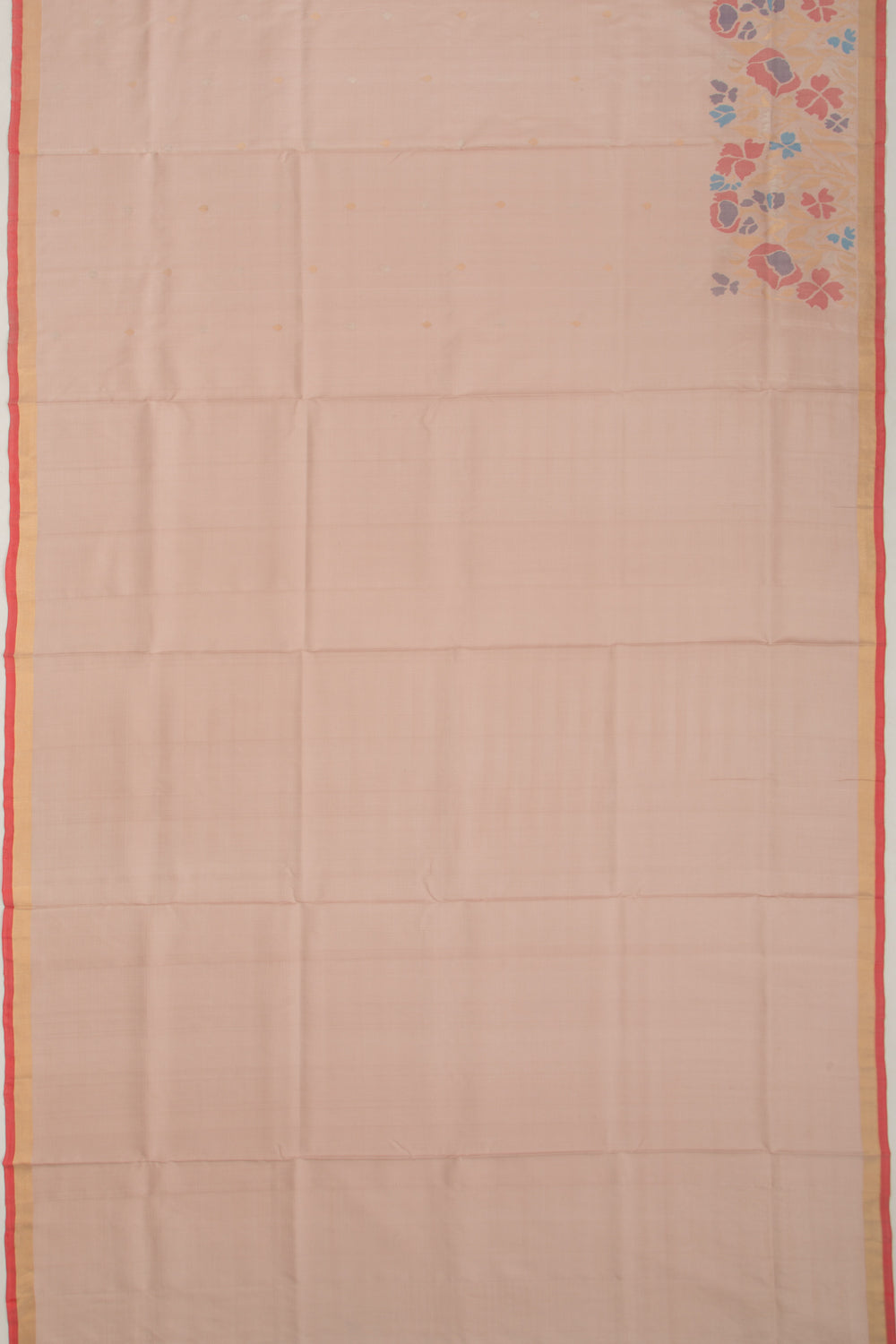 Uppada Silk Butta Peach Saree